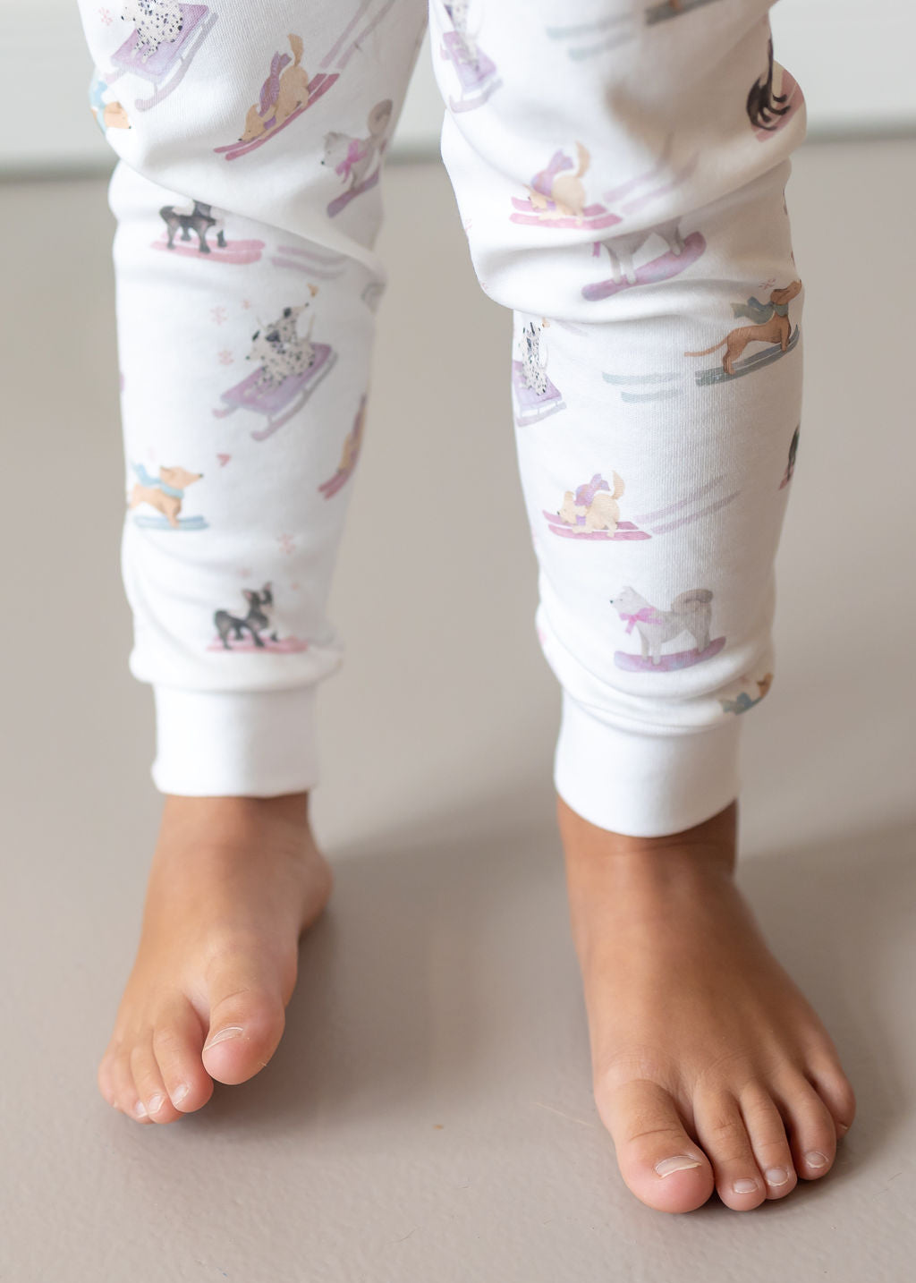 Ski Pups Girl Pima Long Pajama Set - The Avenue44