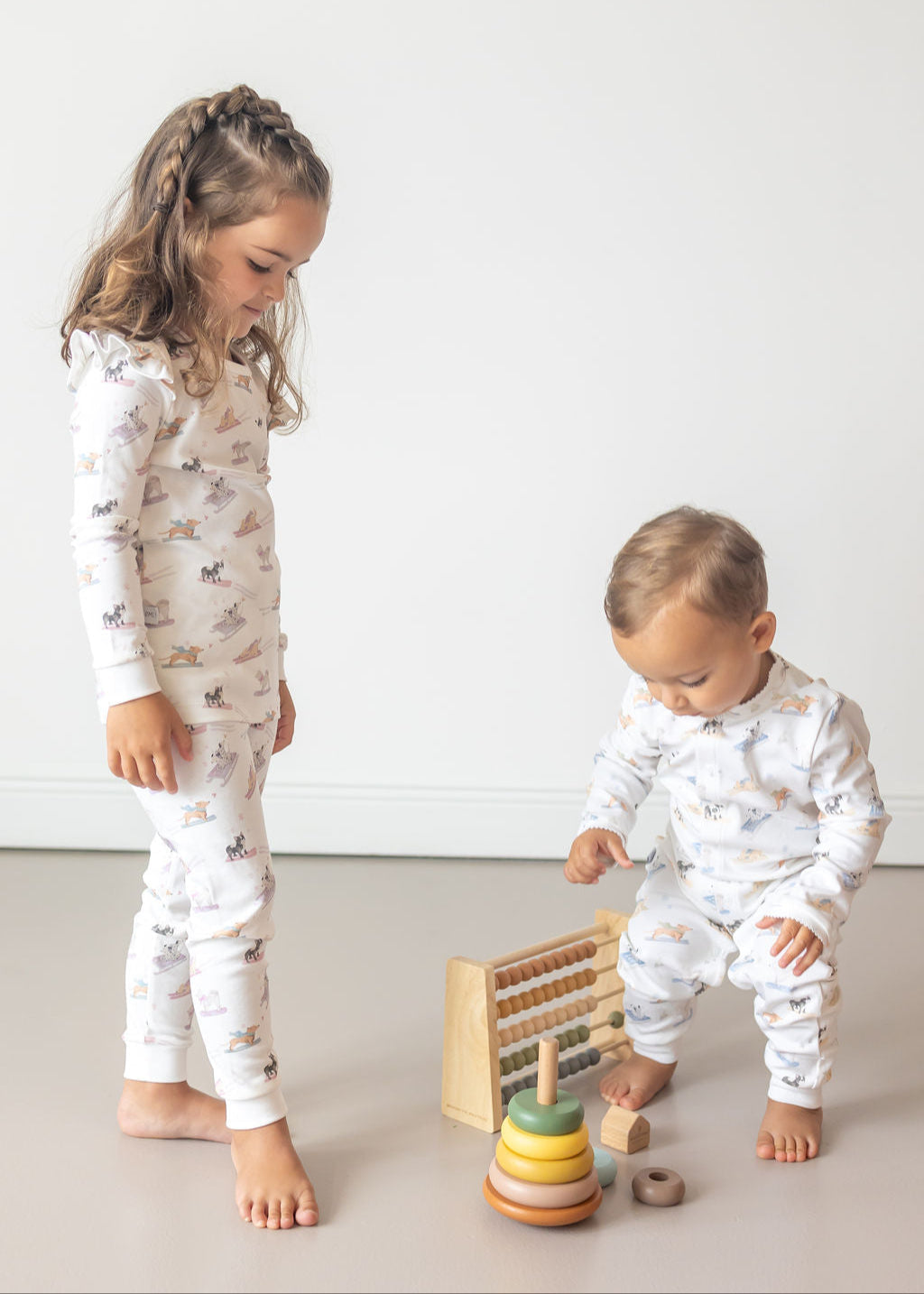 Ski Pups Boy Pima Baby Pajama - The Avenue44