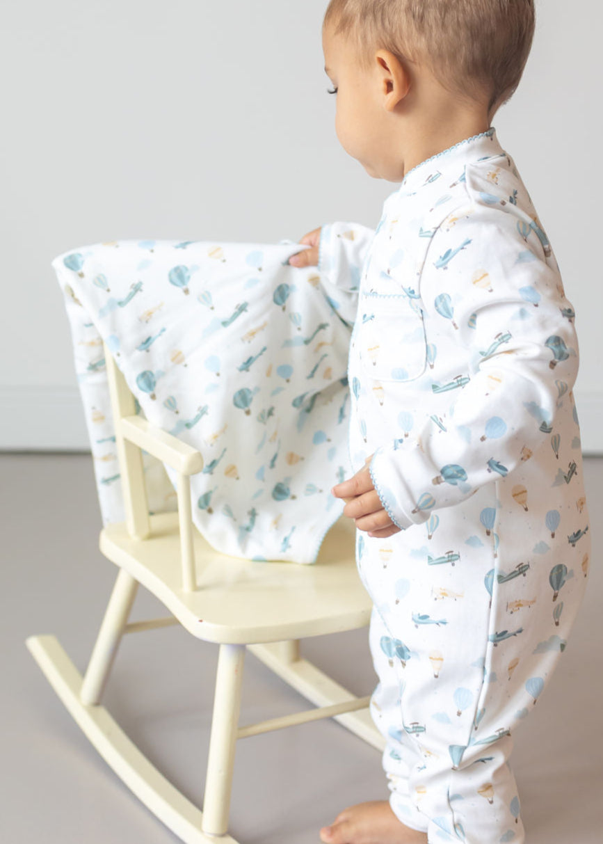 Little Airplanes Pima Baby Blanket - The Avenue44