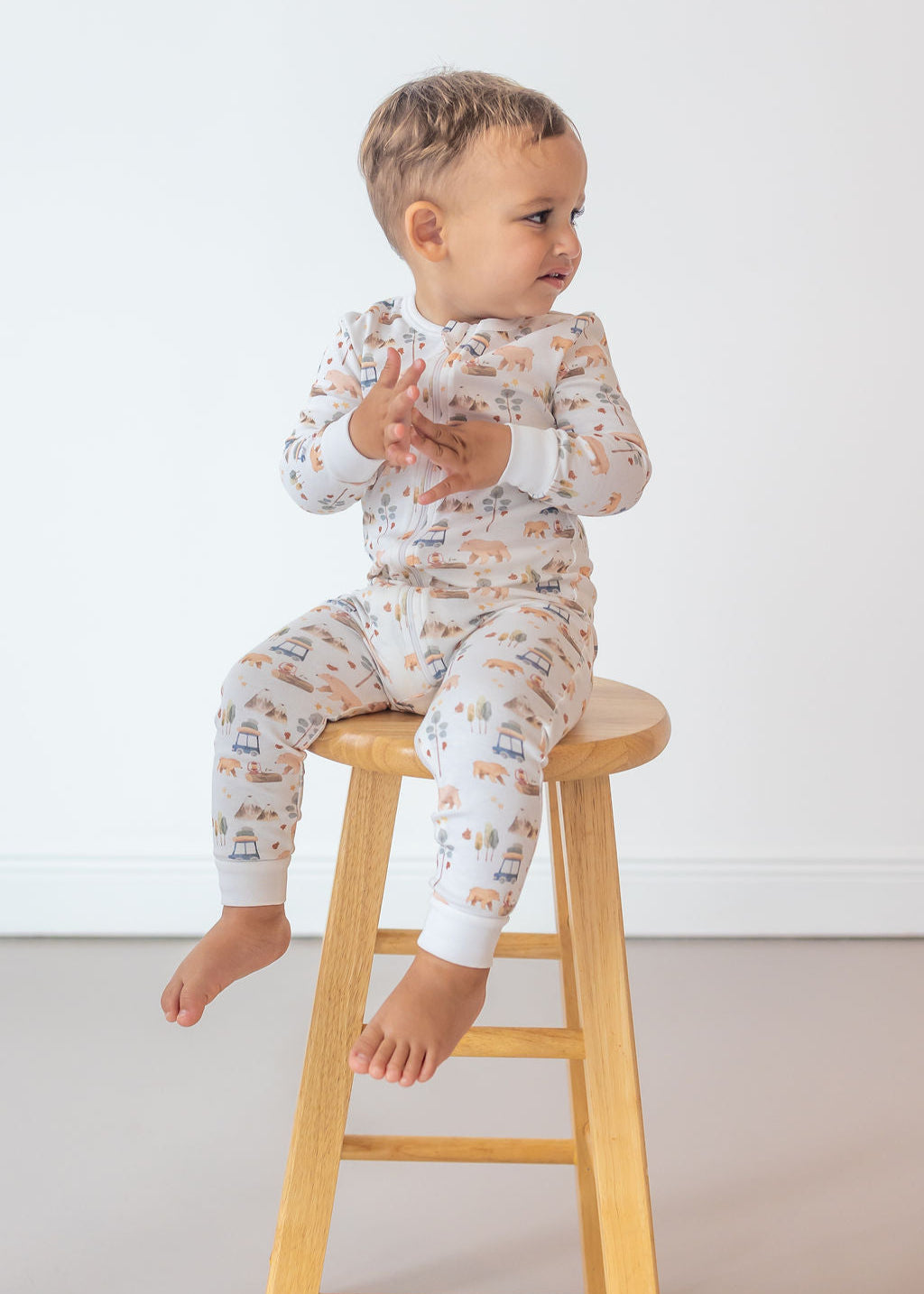 Forest Adventure Pima Baby Pajama - The Avenue44