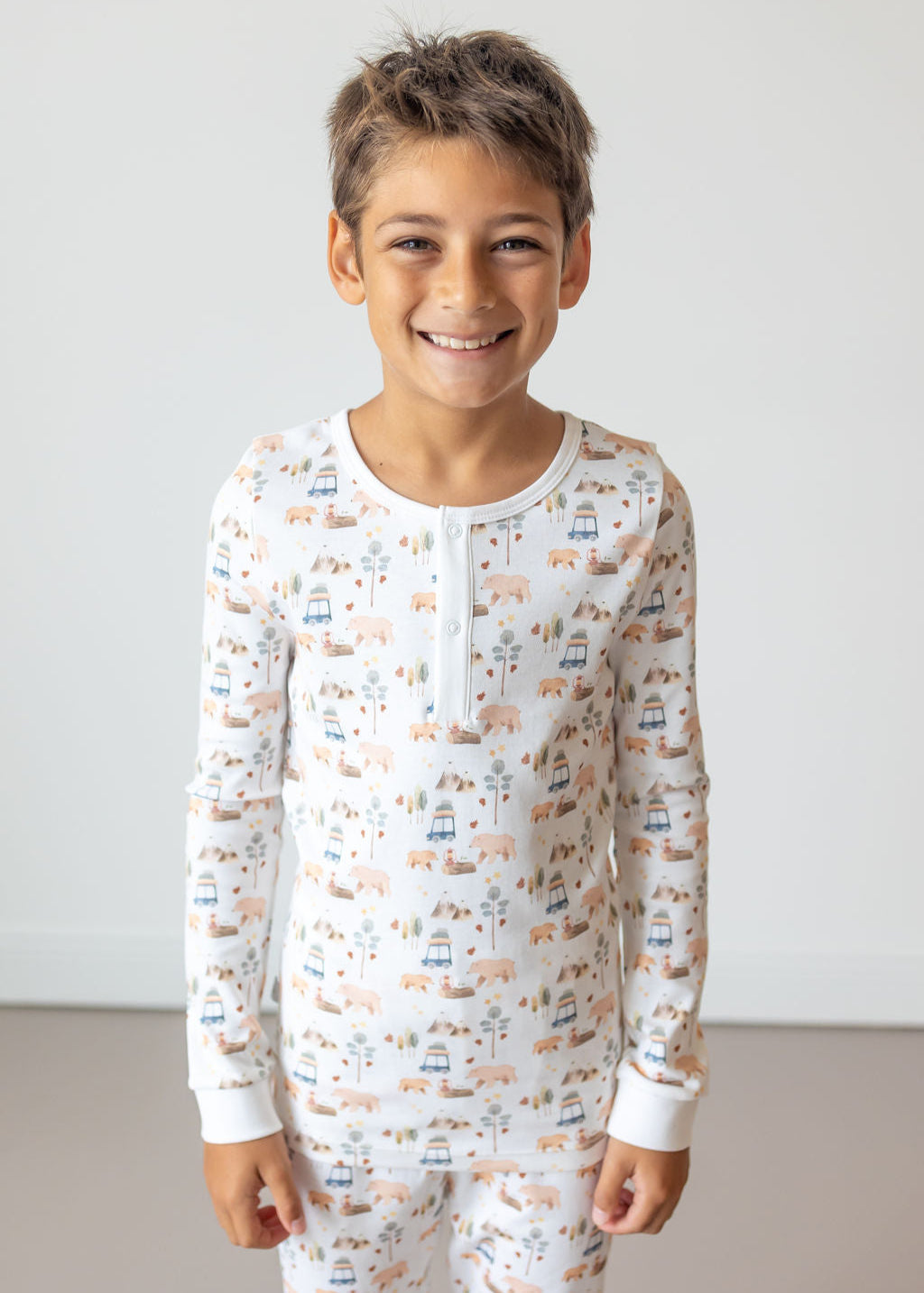 Forest Adventure Pima Long Pajama Set - The Avenue44