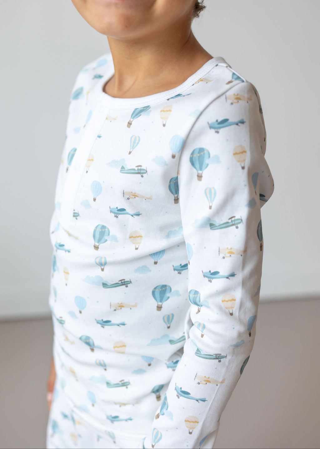 Little Airplanes Pima Long Pajama Set - The Avenue44