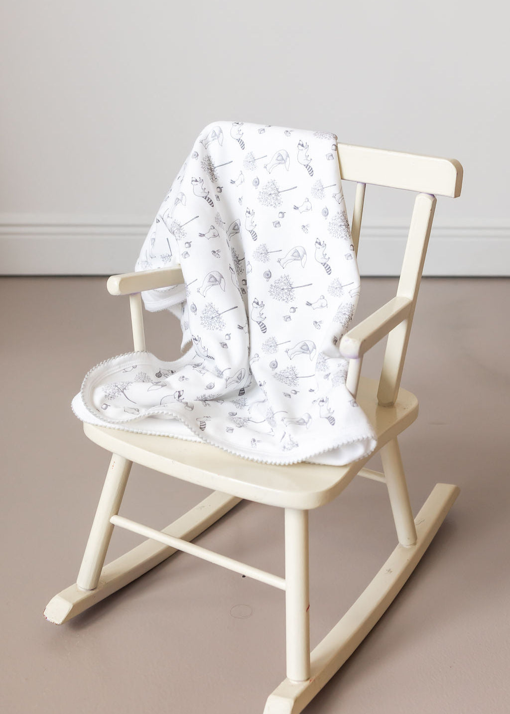 Gray Raccoon Pima Baby Blanket - The Avenue44