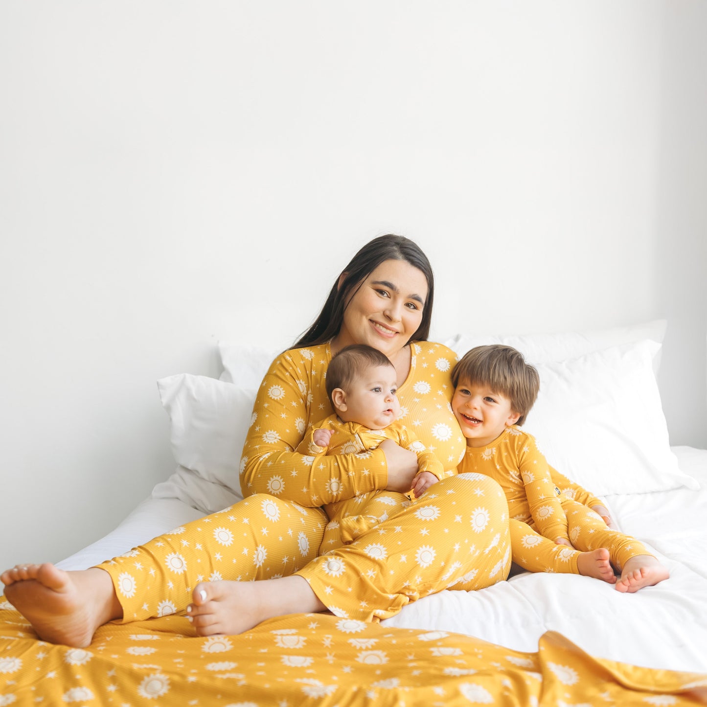 WOMANS PAJAMA SET- Sunshine Ribbed - The Avenue44