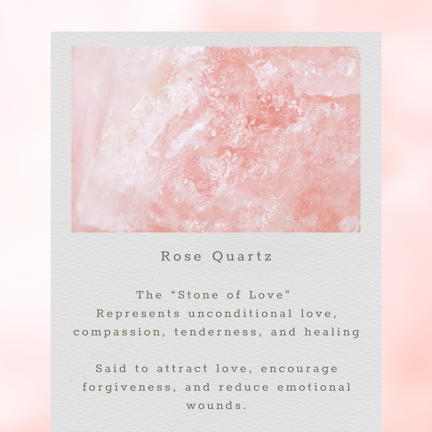 Pink Rose Quartz Pendant Necklace