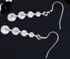 Sterling Silver Drop Earrings with Swarovski Crystal - The Avenue44