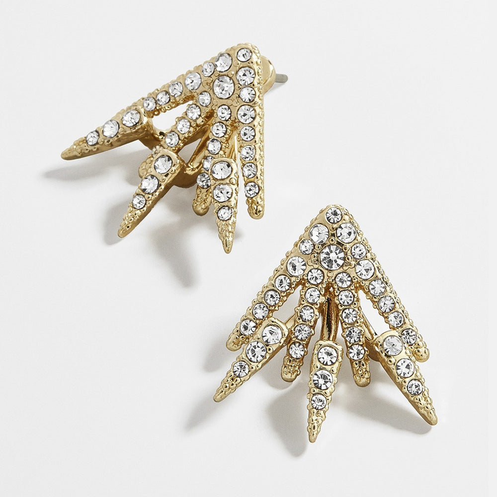 18K Gold Centauri Ear Jackets with crystals from Swarovski - The Avenue44