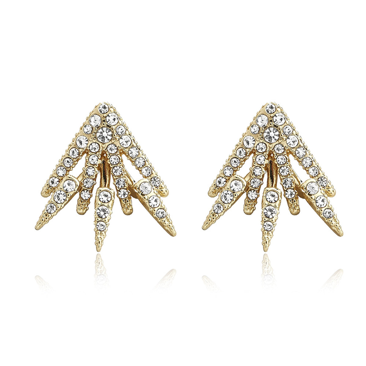 18K Gold Centauri Ear Jackets with crystals from Swarovski - The Avenue44