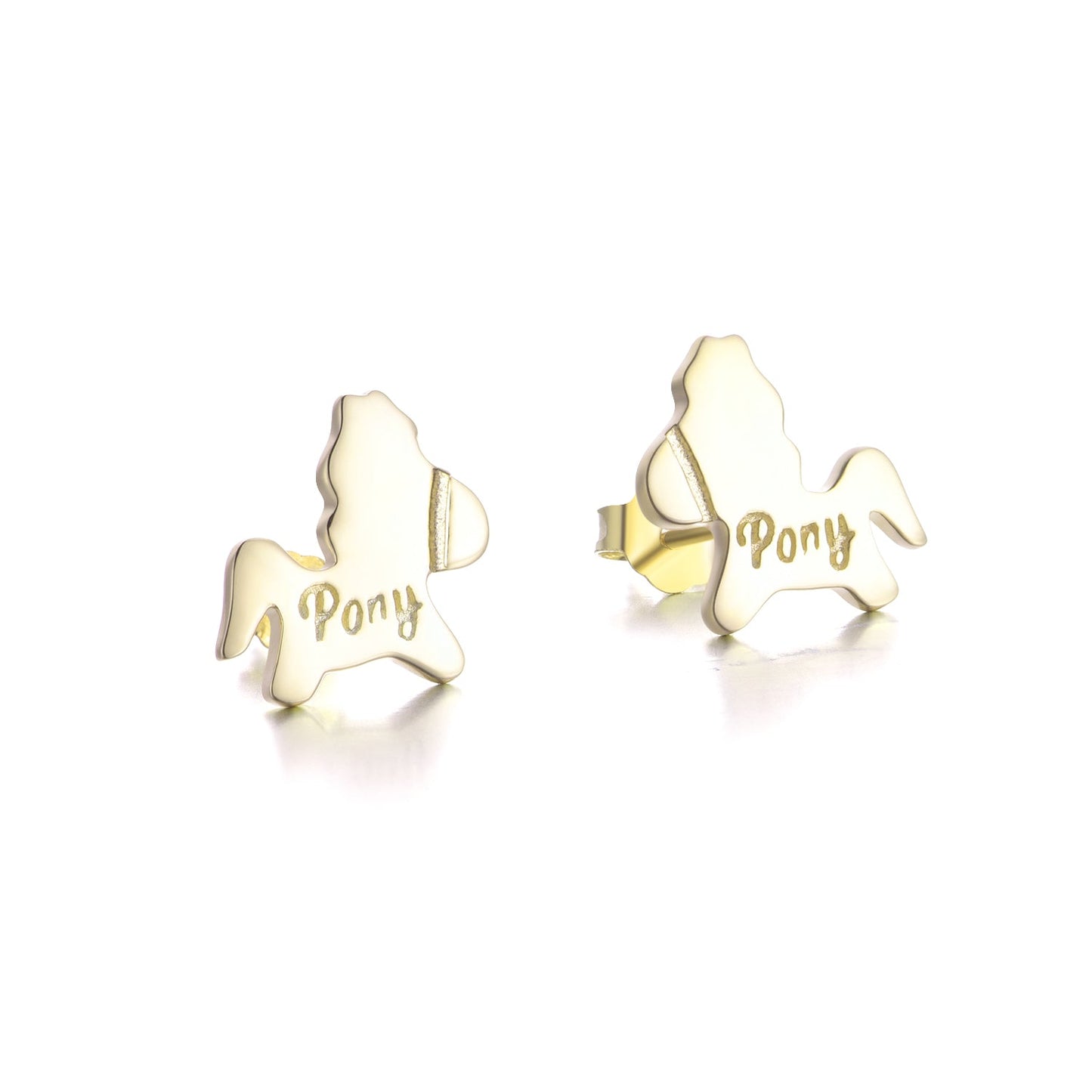 18k Gold and Sterling Silver Pony Earring - The Avenue44