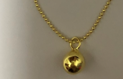 925 Sterling Silver Ball Bead Pendant Necklace - The Avenue44