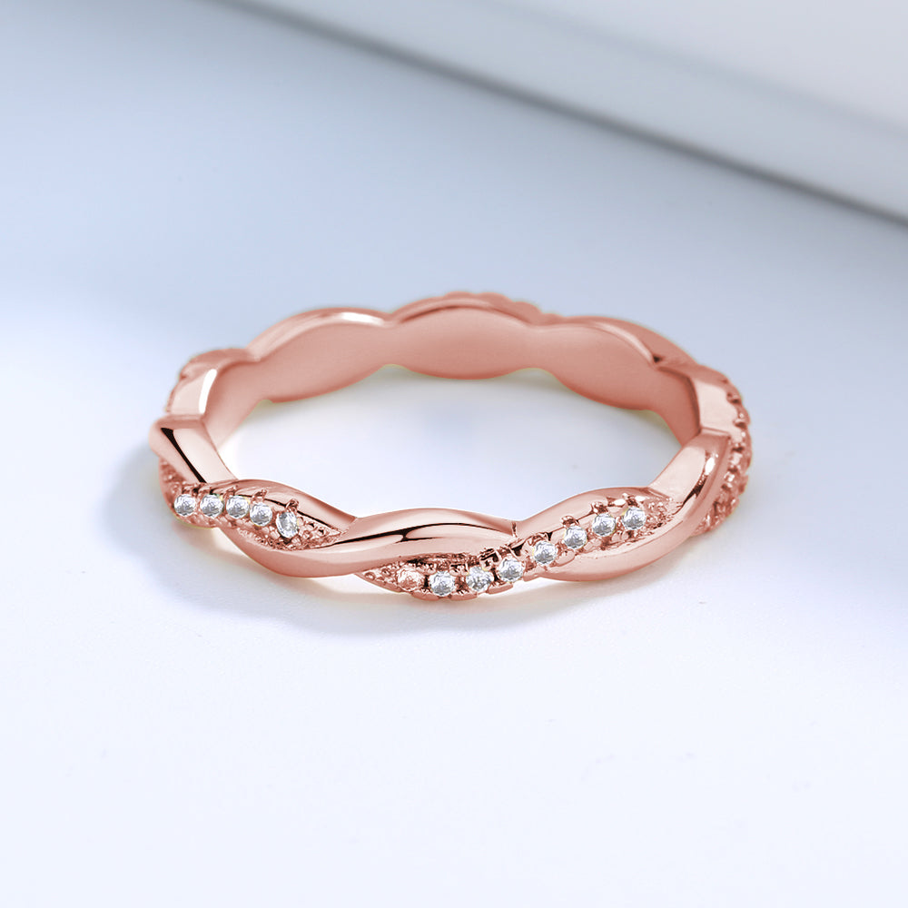 18k Gold or Sterling Silver Crossover Ring - The Avenue44