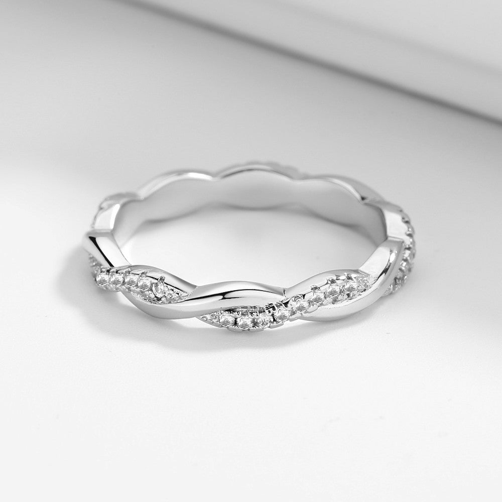 18k Gold or Sterling Silver Crossover Ring - The Avenue44