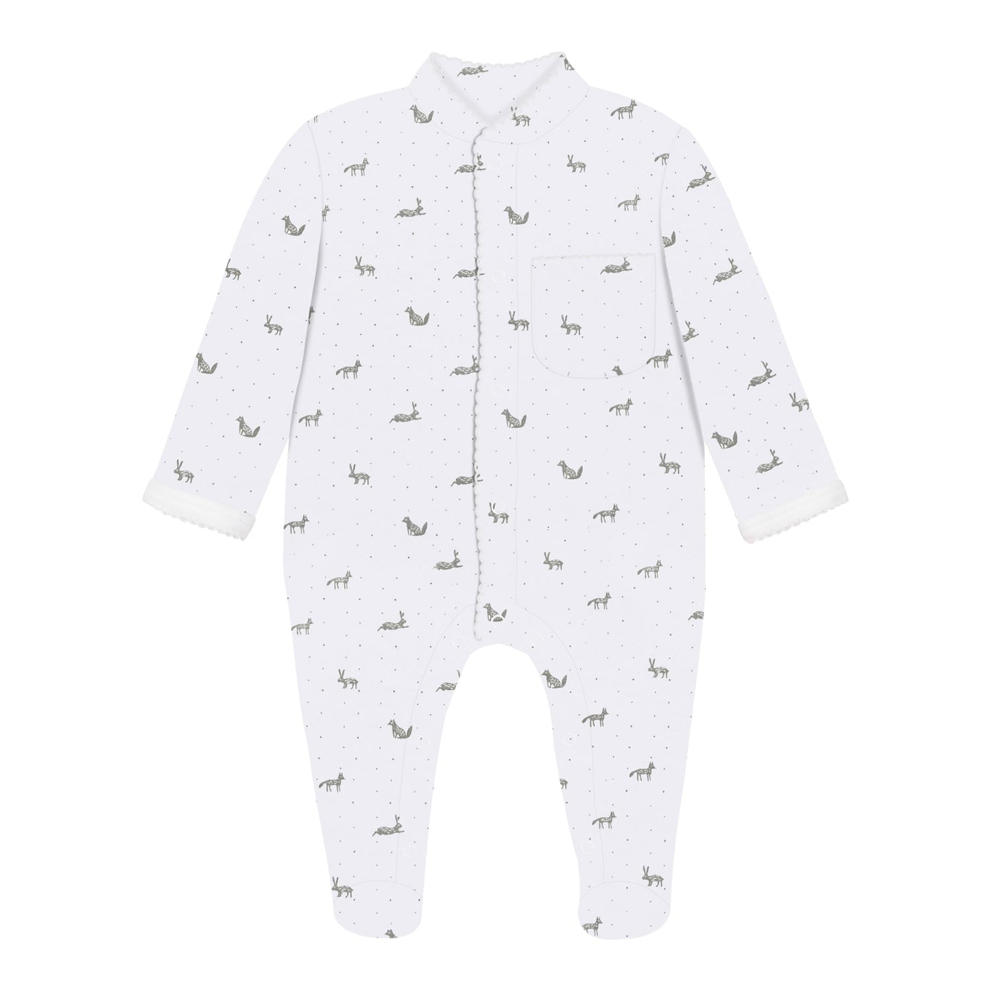 Little Gray Rabbits Pima Baby Pajama - The Avenue44