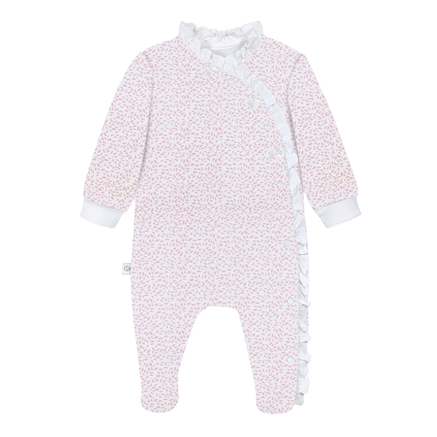Pink Leaves Pima Baby Pajama - The Avenue44