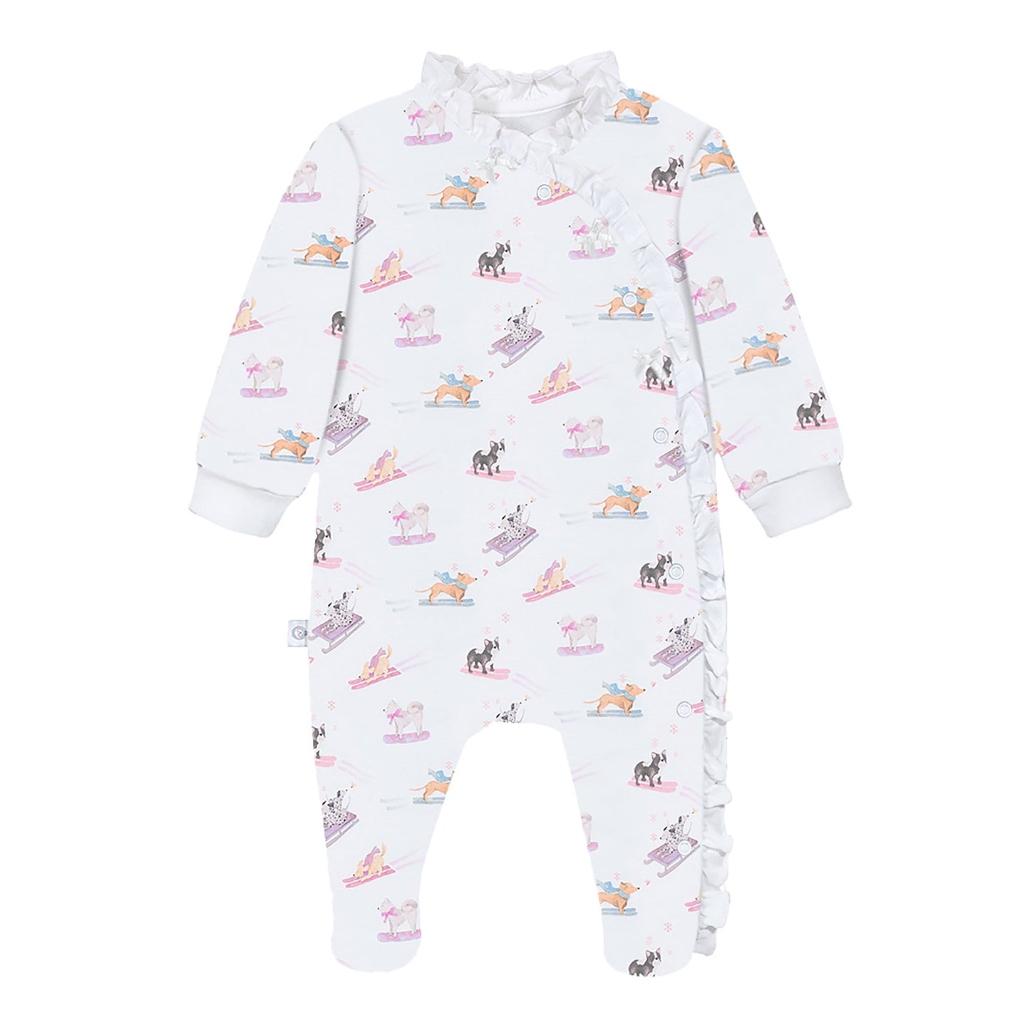 Ski Pups Girl Pima Baby Pajama - The Avenue44