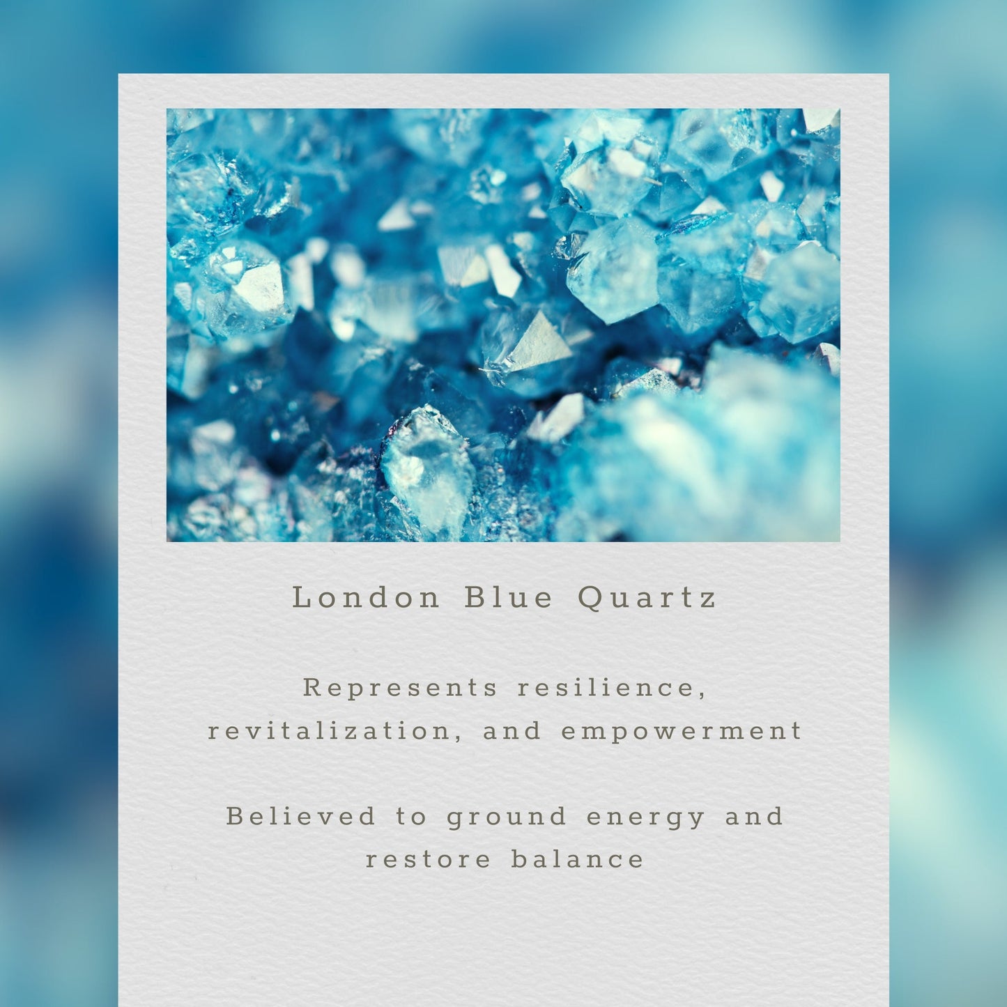 London Blue Quartz Halo Mini Gold Pendant