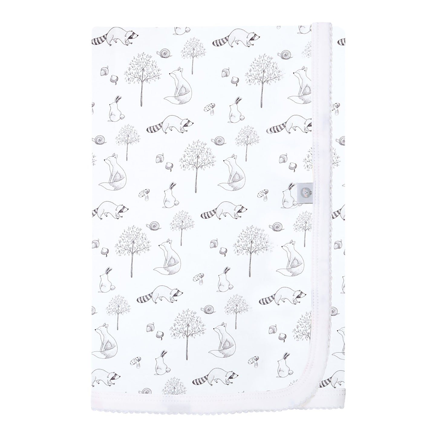 Gray Raccoon Pima Baby Blanket - The Avenue44