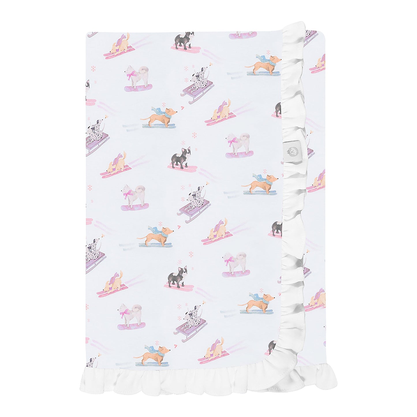 Ski Pups Girl Pima Baby Blanket - The Avenue44