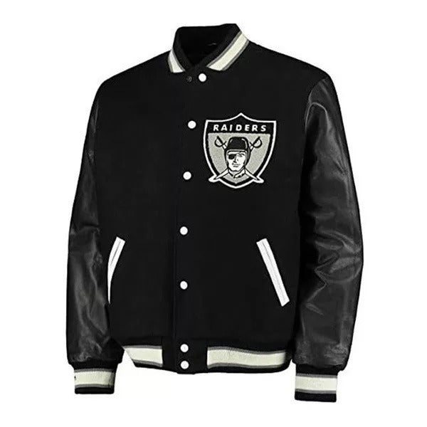Oakland Raiders Letterman Varsity Jacket