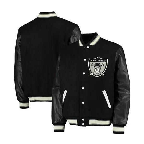 Oakland Raiders Letterman Varsity Jacket