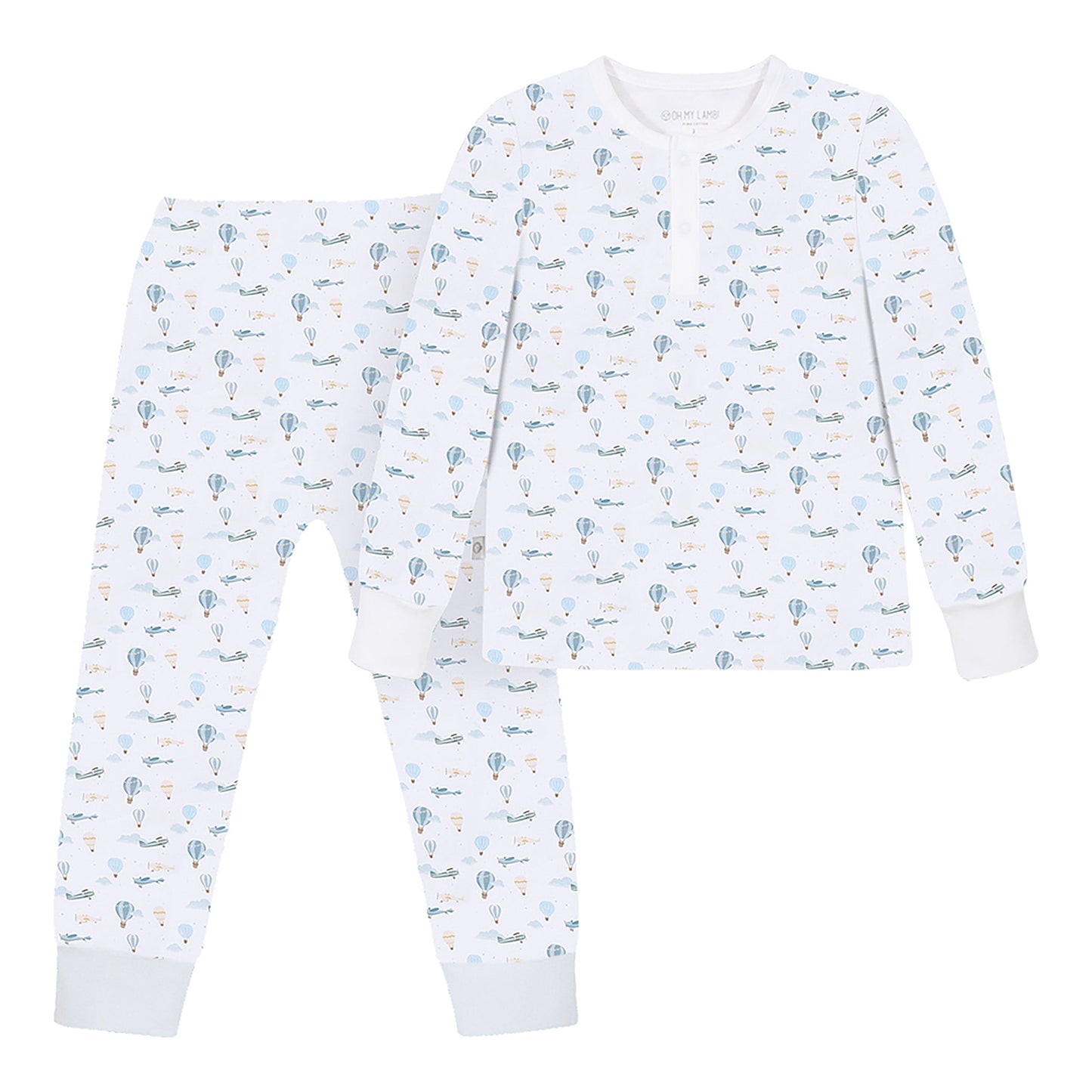 Little Airplanes Pima Long Pajama Set - The Avenue44