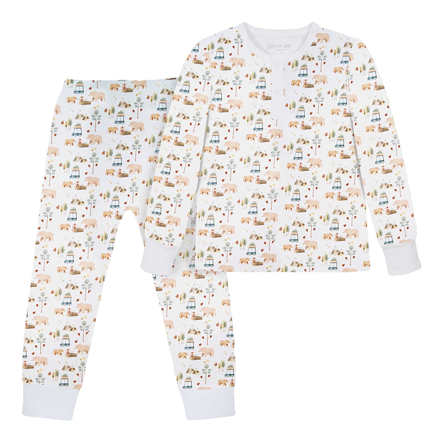 Forest Adventure Pima Long Pajama Set - The Avenue44
