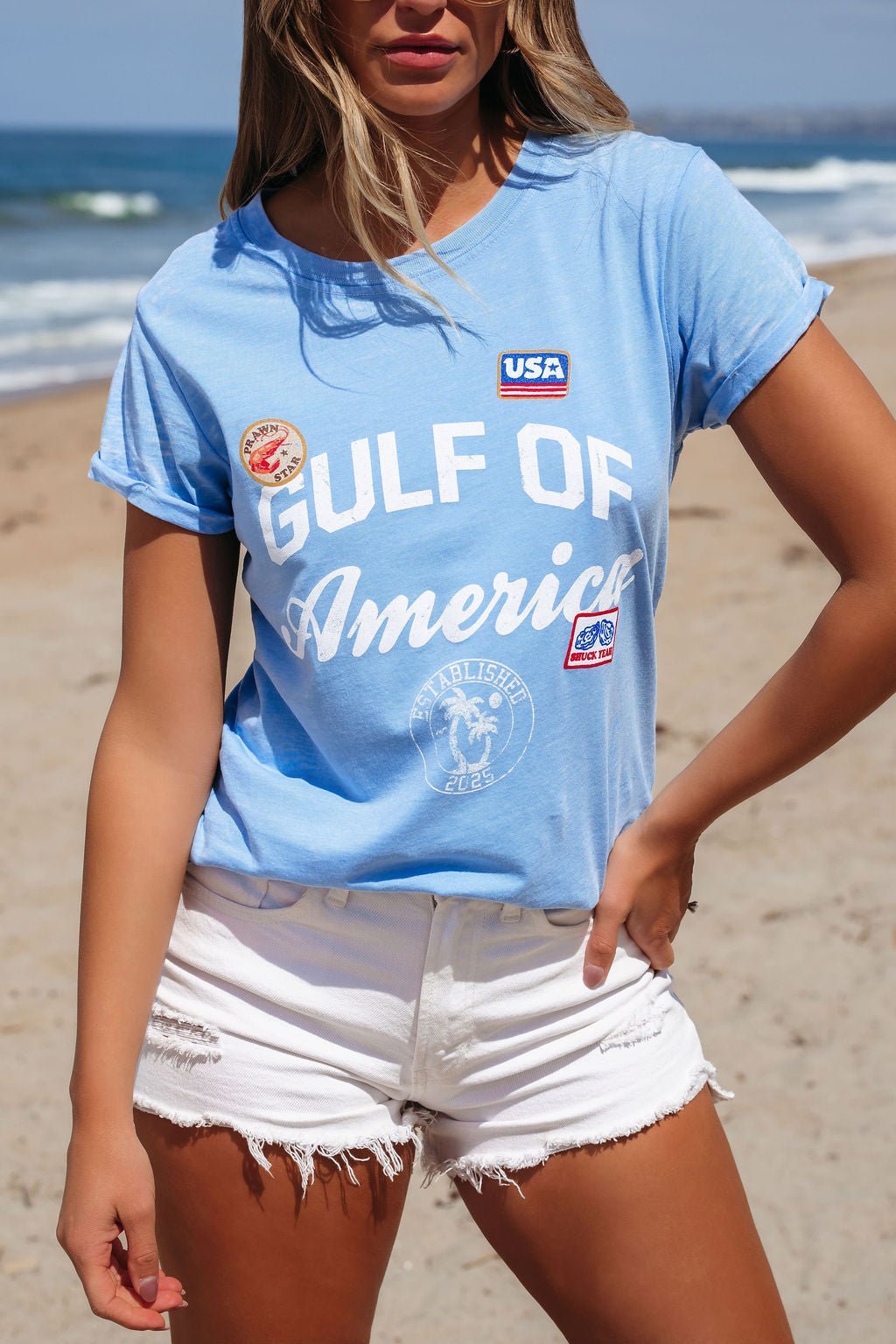 Blue Gulf of America Graphic Tee - FINAL SALE - The Avenue44