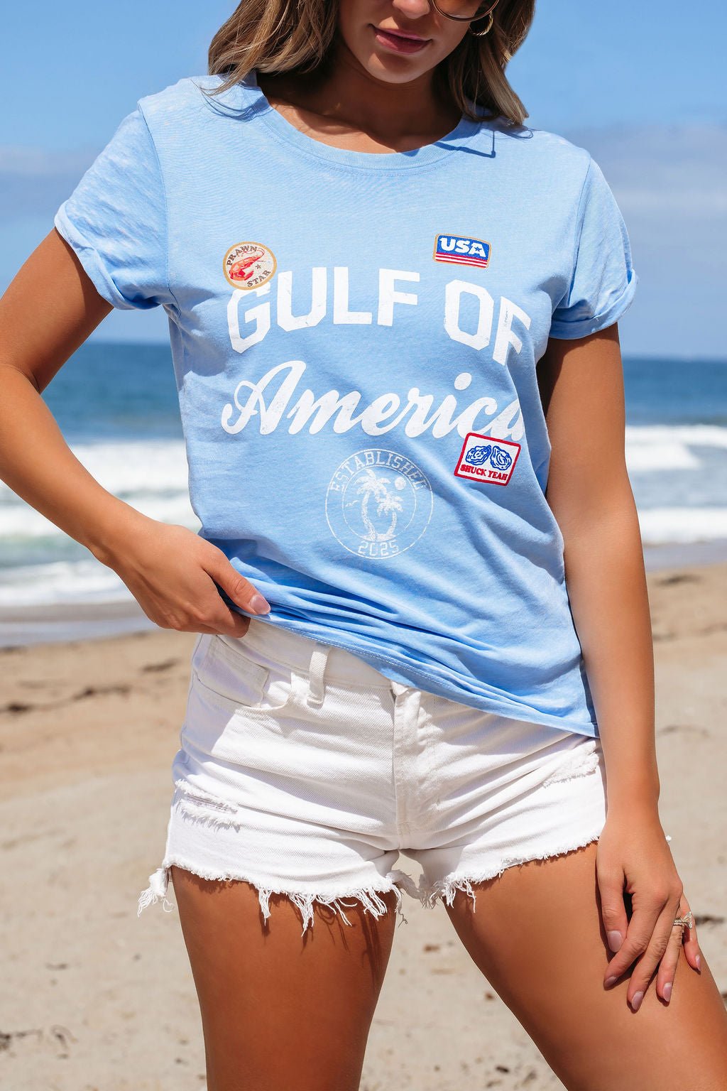 Blue Gulf of America Graphic Tee - FINAL SALE - The Avenue44