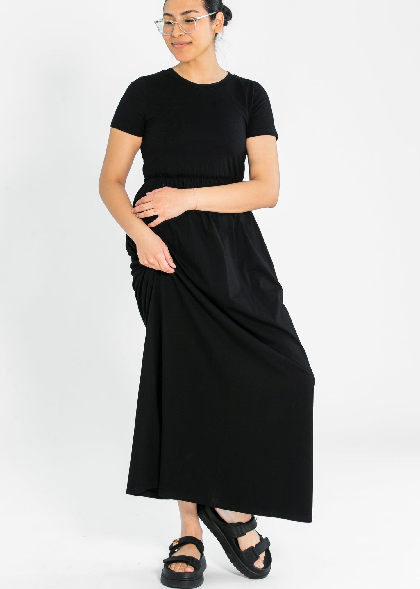 Brie Short Sleeve Maxi Dress