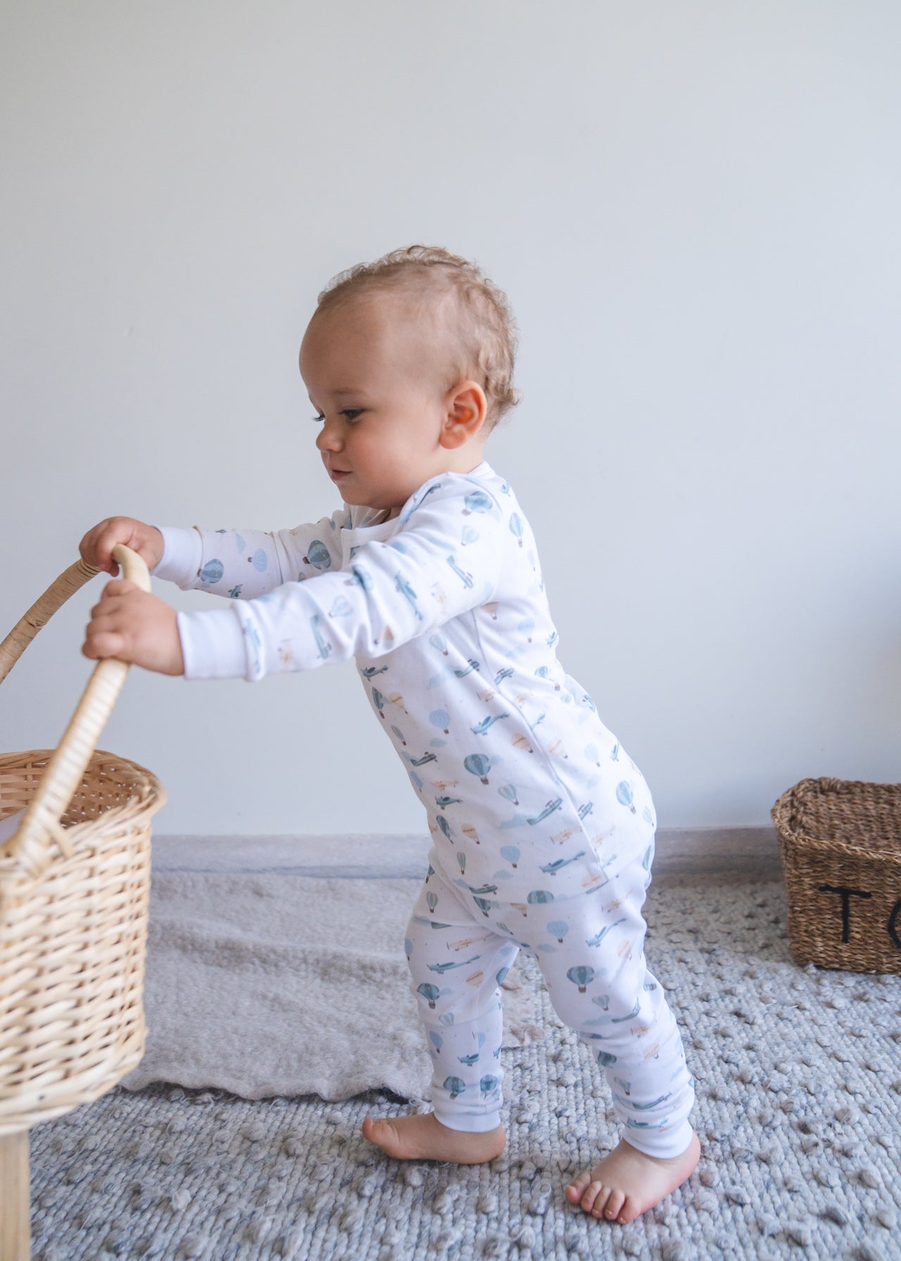 Little Airplanes Pima Long Pajama Set - The Avenue44