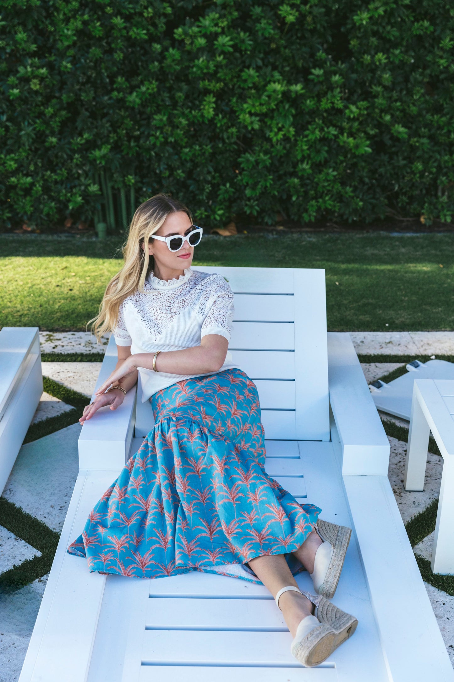 LIZZIE LINEN SKIRT | CALLISTA PALM - The Avenue44