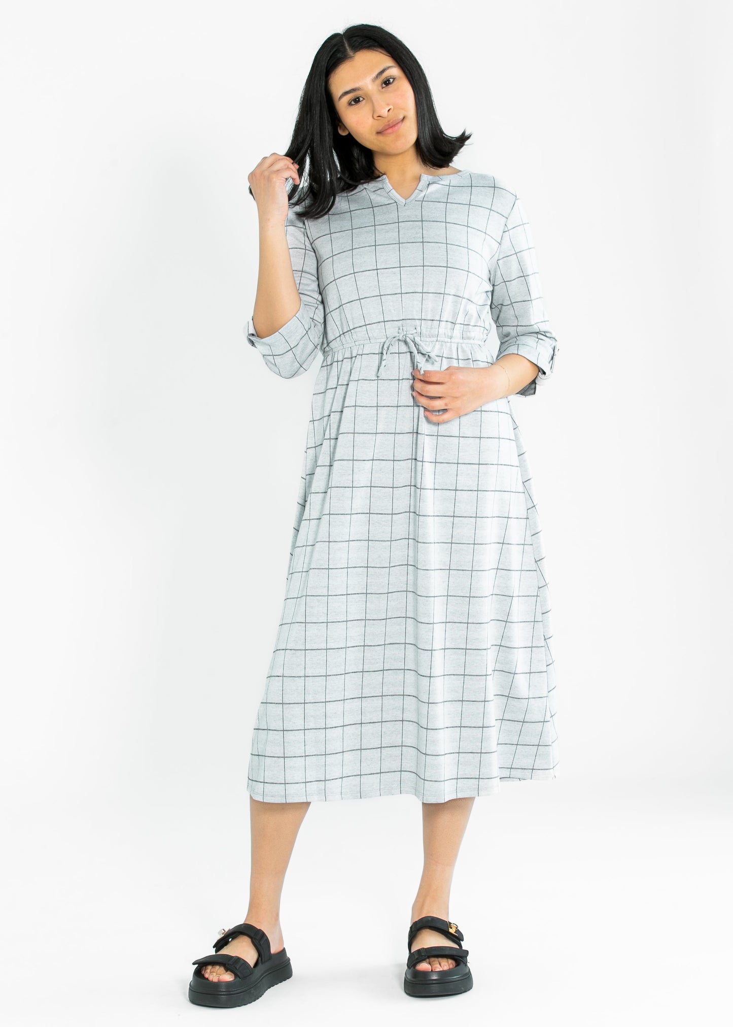 Monica Tie Waist Midi Dress