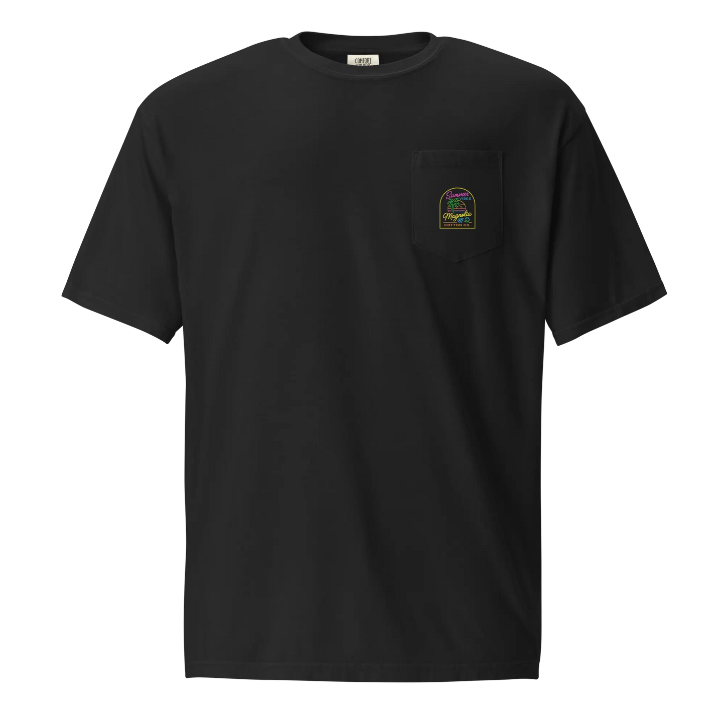 Summer Vibes Neon Pocket Tee – Magnolia Cotton Co.