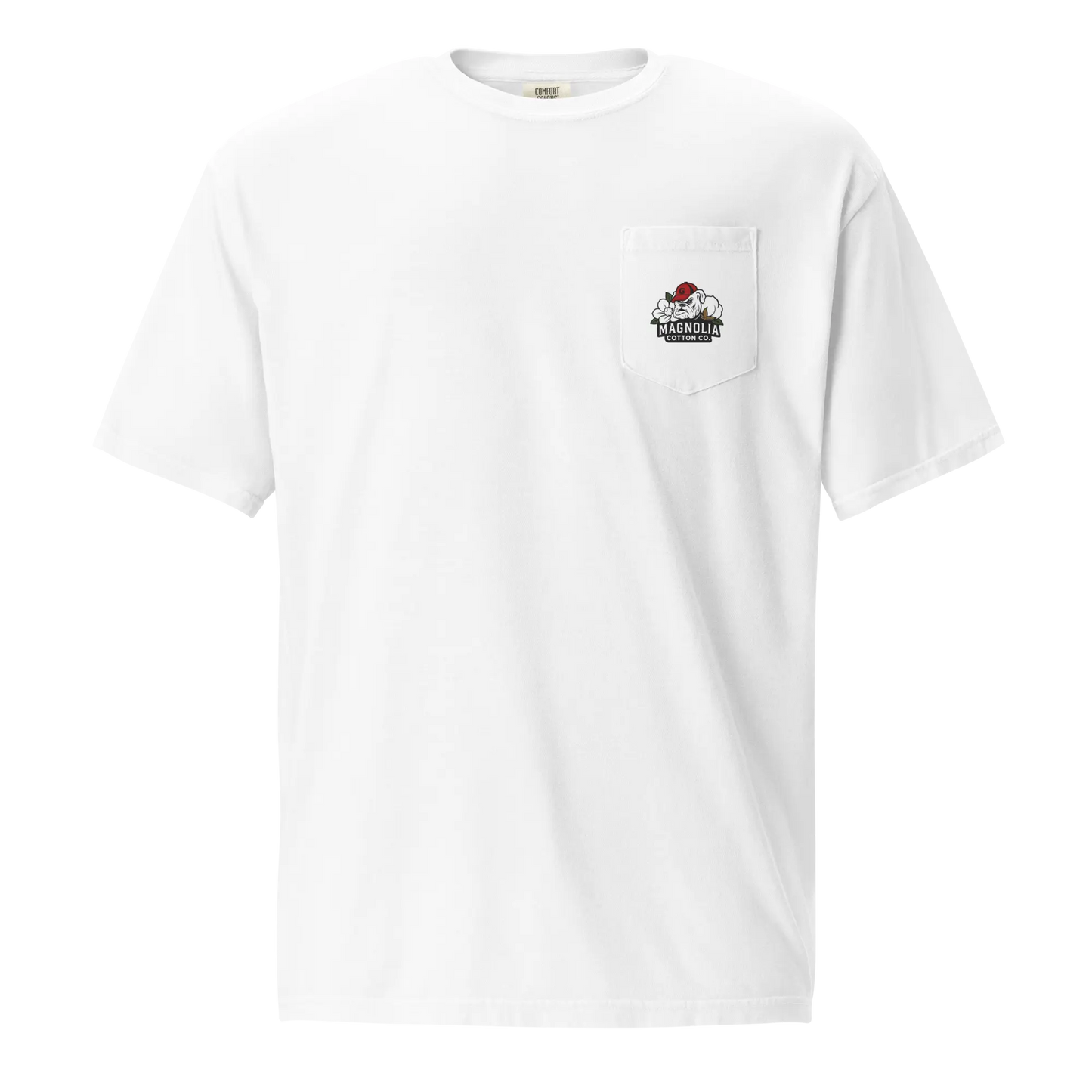 Tropic Dawgs UGA Pocket Tee – Magnolia Cotton Co. in Magnolia White