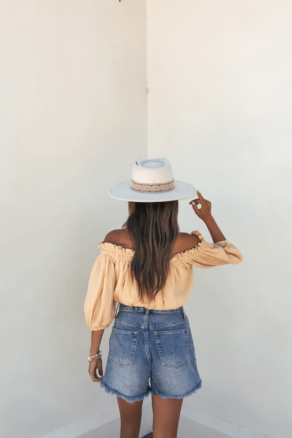 Yellow Bubble Hem Off The Shoulder Top - FINAL SALE - The Avenue44