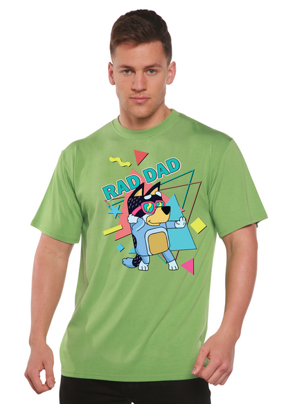 Rad Dad Bluey Men's Bamboo Short Sleeve Graphic T-Shirt
