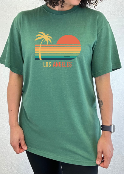 Los Angeles Unisex Bamboo Viscose/Organic Cotton Short Sleeve Graphic T-Shirt