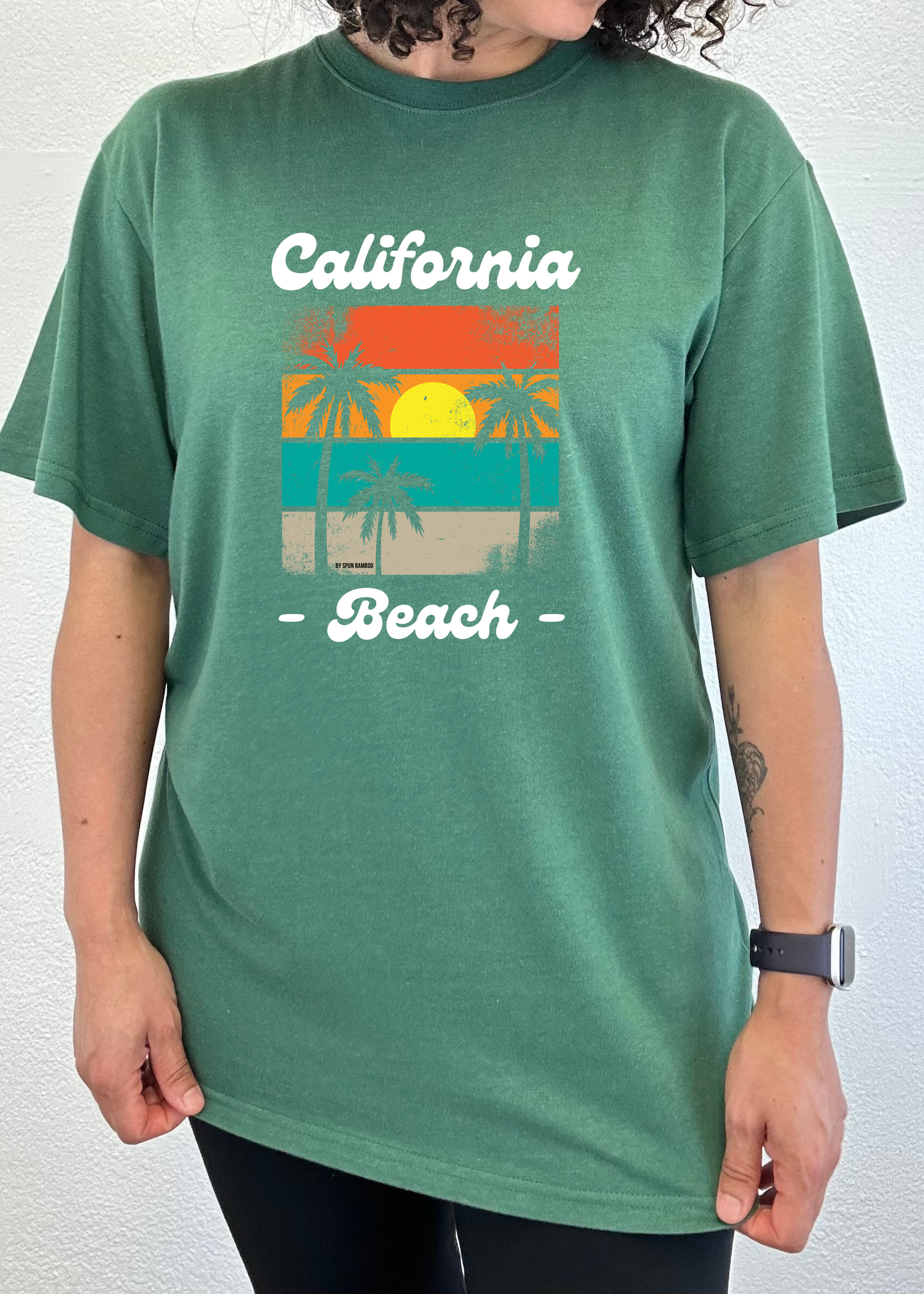 California Beach Unisex Bamboo Viscose/Organic Cotton Short Sleeve Graphic T-Shirt