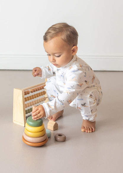 Ski Pups Boy Pima Baby Pajama - The Avenue44