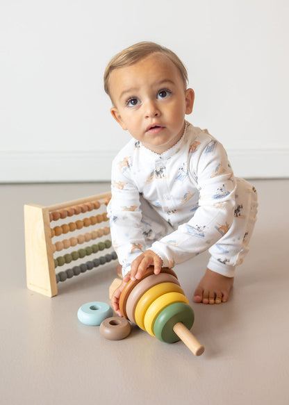 Ski Pups Boy Pima Baby Pajama - The Avenue44