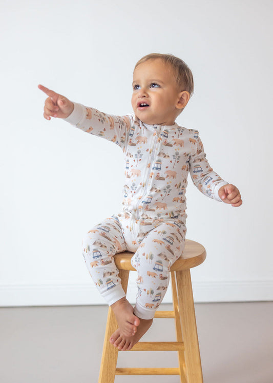 Forest Adventure Pima Baby Pajama - The Avenue44