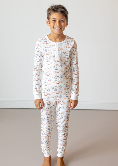 Forest Adventure Pima Long Pajama Set - The Avenue44
