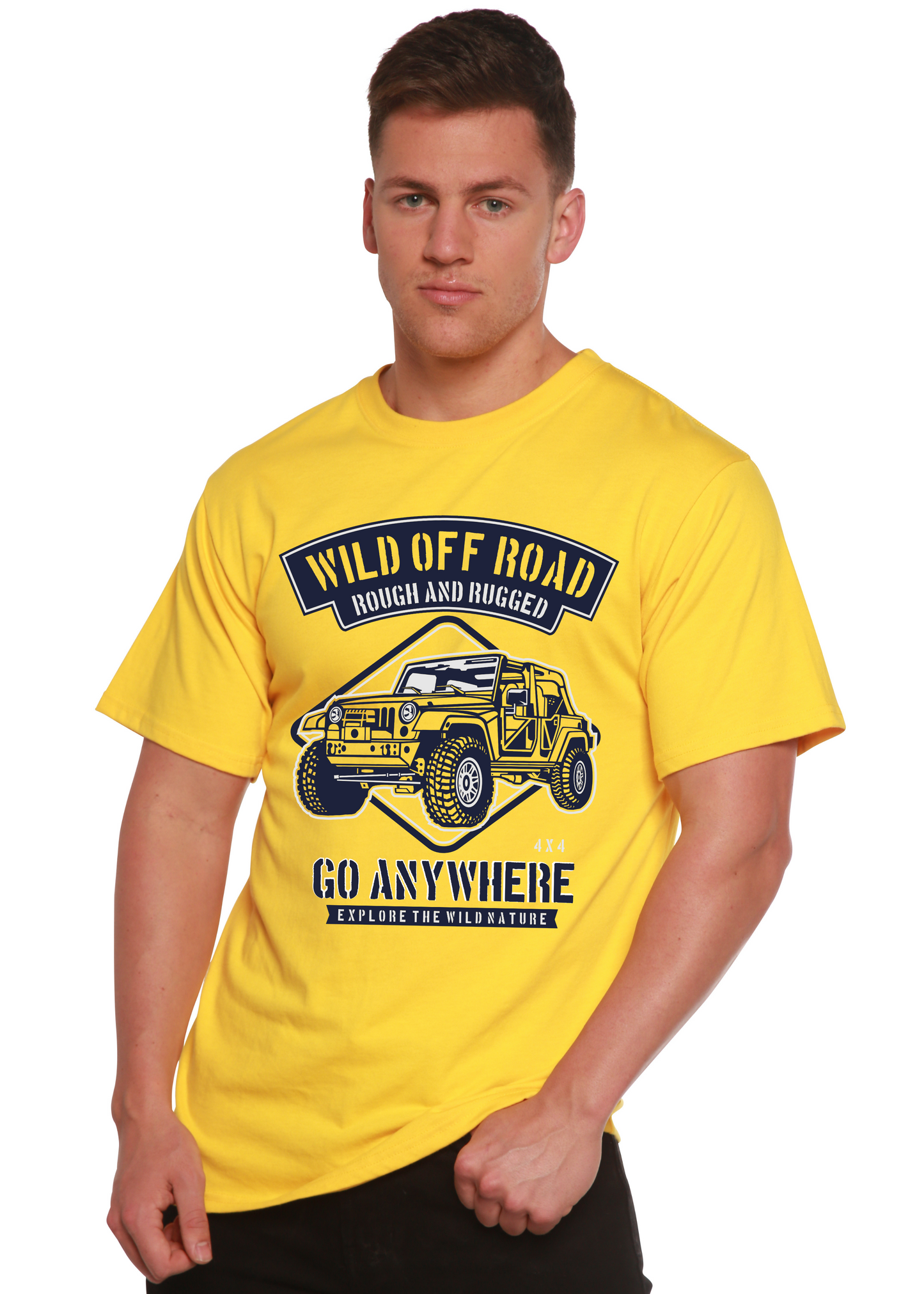 Wild Off Road Spun Bamboo® Men's Bamboo Viscose/Organic Cotton Short Sleeve Graphic T-Shirt