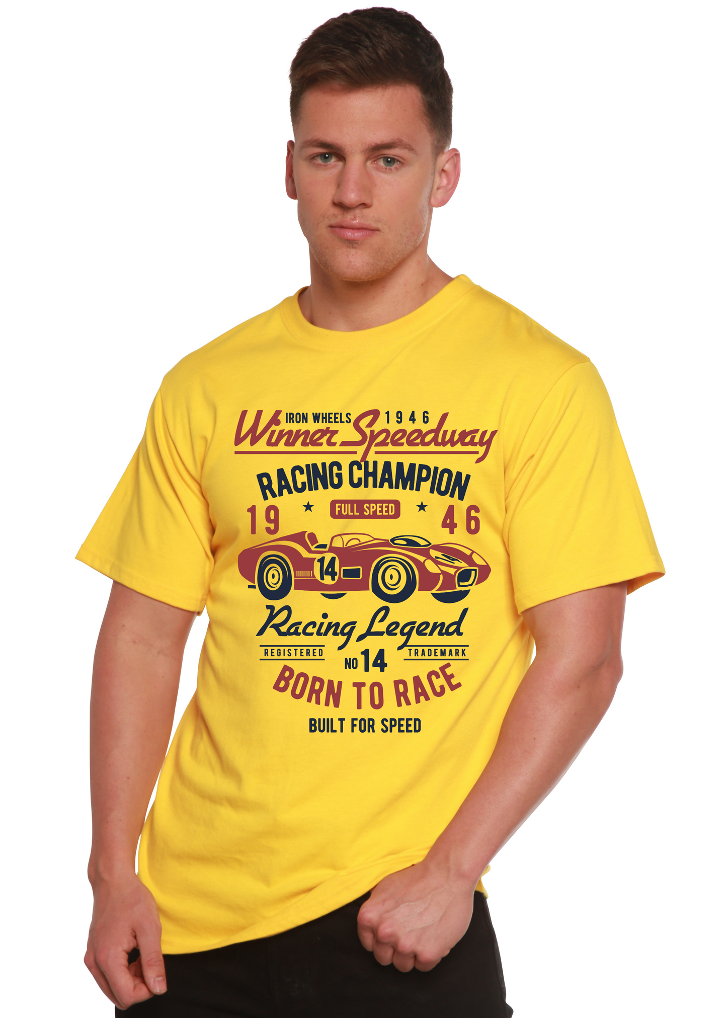 Winner Speedway Spun Bamboo® Men's Bamboo Viscose/Organic Cotton Short Sleeve Graphic T-Shirt