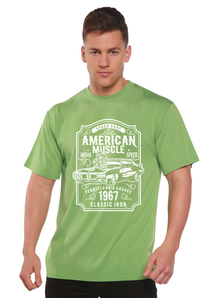American Muscle Men's Bamboo Viscose/Organic Cotton Short Sleeve Graphic T-Shirt
