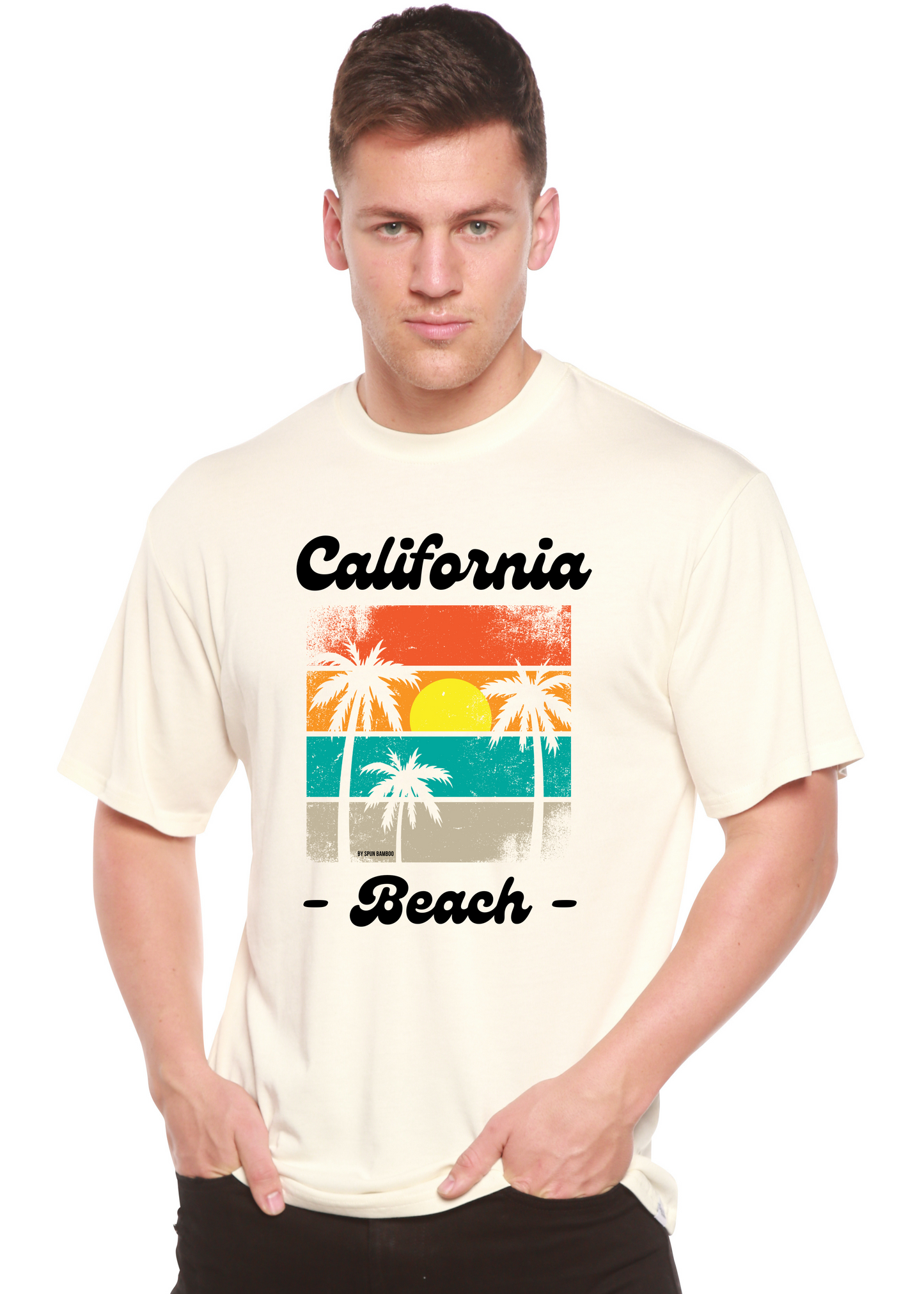 California Beach Unisex Bamboo Viscose/Organic Cotton Short Sleeve Graphic T-Shirt