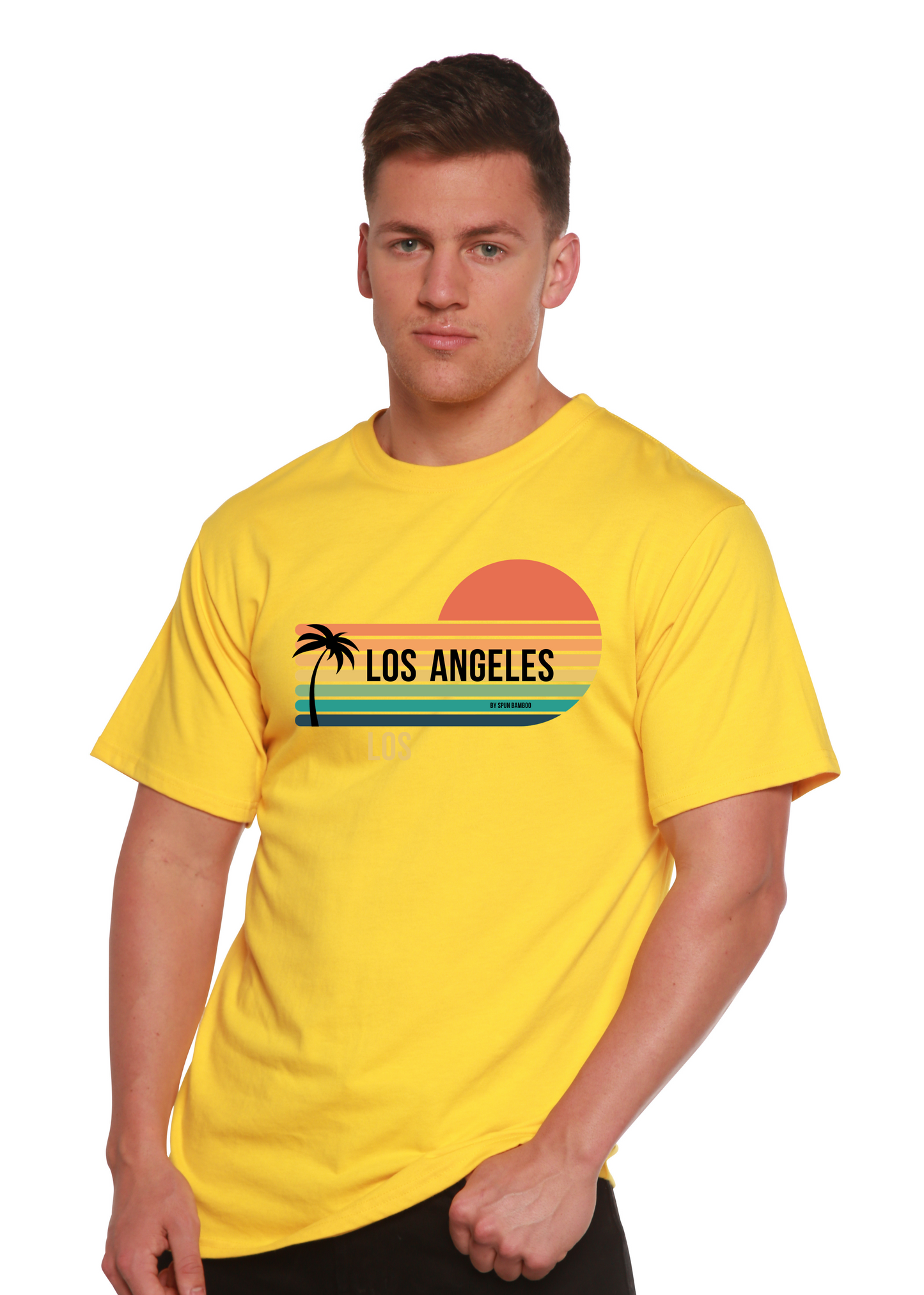Los Angeles Spun Bamboo Unisex Bamboo Viscose/Organic Cotton Short Sleeve Graphic T-Shirt