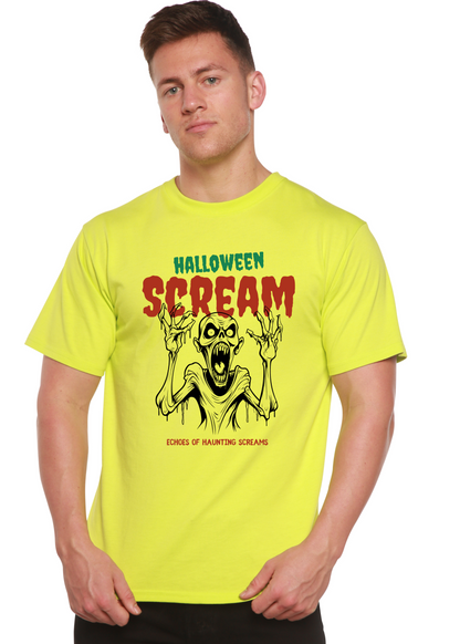 Halloween Scream Men's Bamboo Viscose/Organic Cotton Short Sleeve Graphic T-Shirt