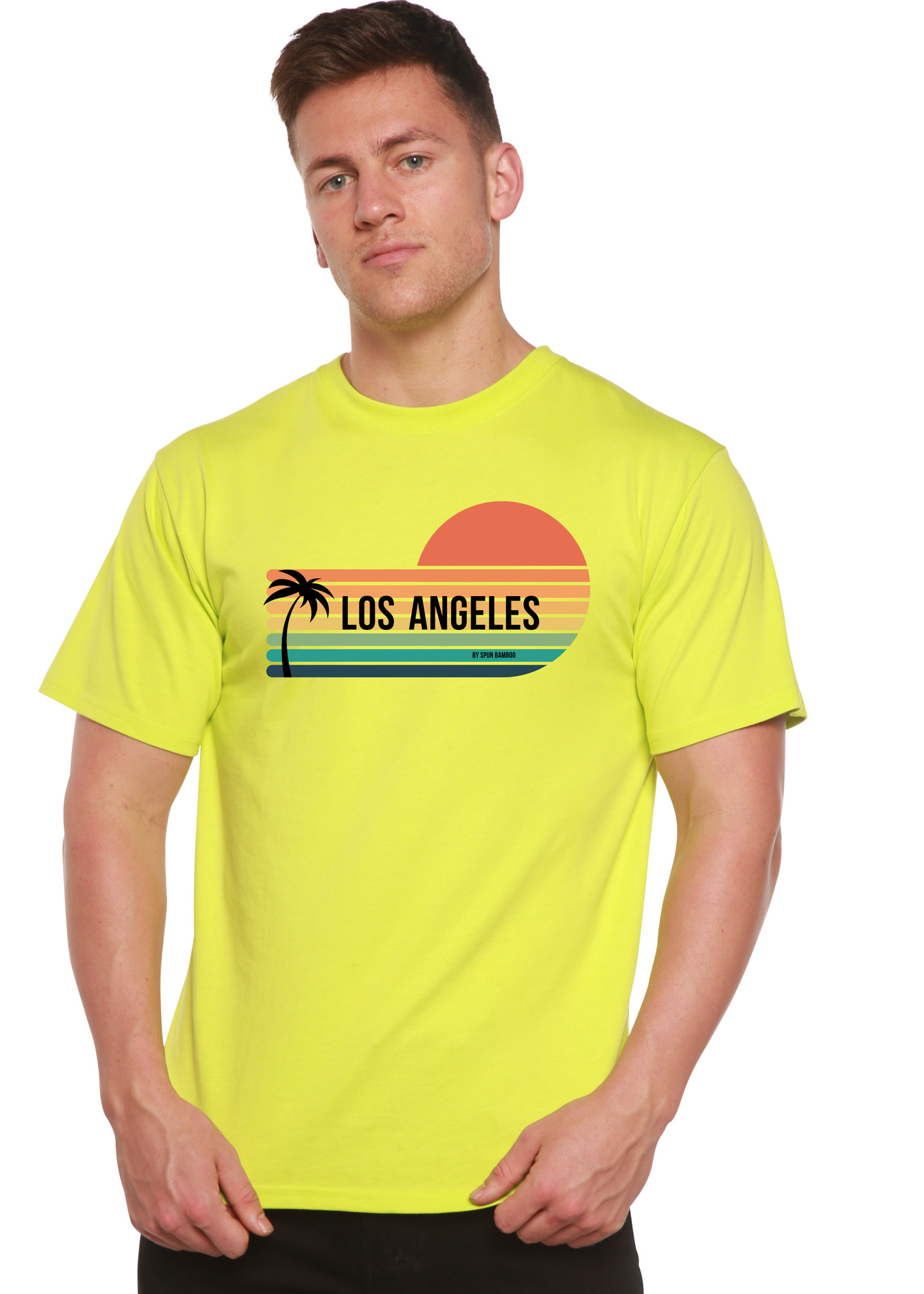 Los Angeles Spun Bamboo Unisex Bamboo Viscose/Organic Cotton Short Sleeve Graphic T-Shirt
