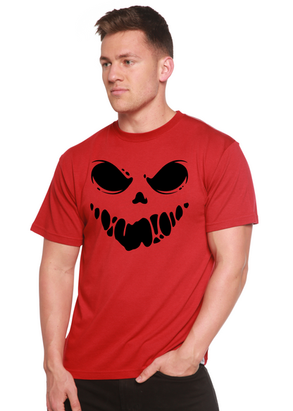 Halloween Boo Men's Bamboo Viscose/Organic Cotton Short Sleeve Graphic T-Shirt
